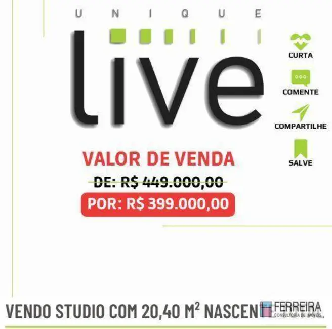 Foto 3 de Kitnet com 1 quarto à venda, 20m2 em Caminho das Árvores, Salvador - BA