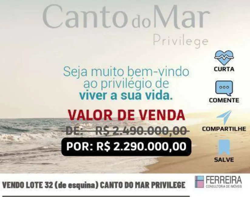 Foto 2 de Terreno / Lote à venda, 502m2 em Camacari - BA