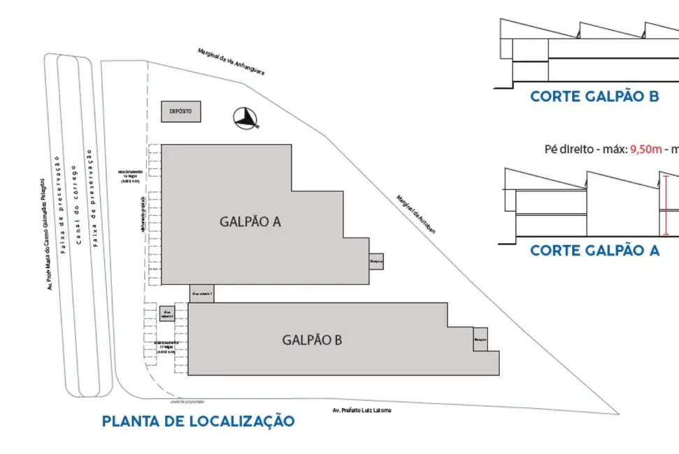 Foto 3 de Armazém / Galpão para alugar, 7017m2 em Casa Branca, Jundiai - SP