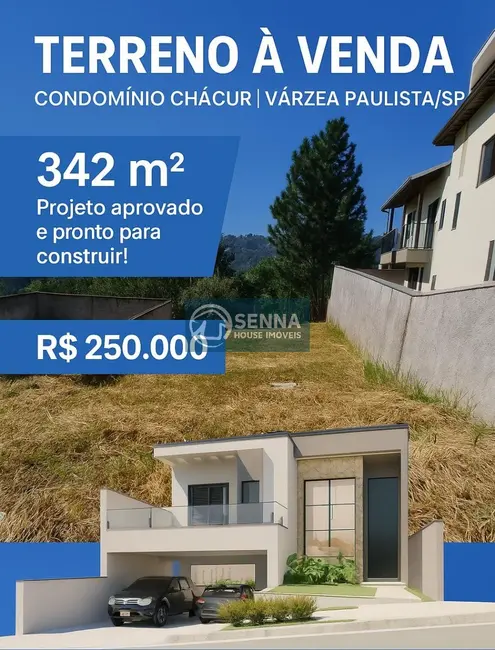 Foto 1 de Terreno / Lote à venda, 342m2 em Jardim Alessandra, Varzea Paulista - SP