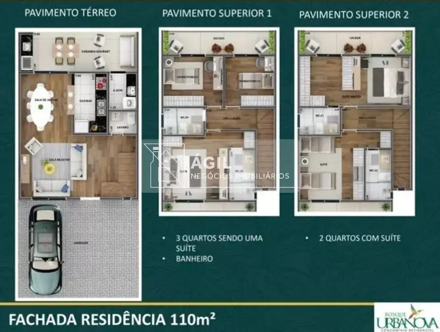 Foto 1 de Casa de Condomínio com 3 quartos à venda, 110m2 em Sao Jose Dos Campos - SP