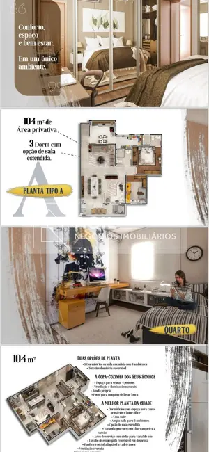 Foto 4 de Apartamento com 2 quartos à venda, 104m2 em Sao Jose Dos Campos - SP