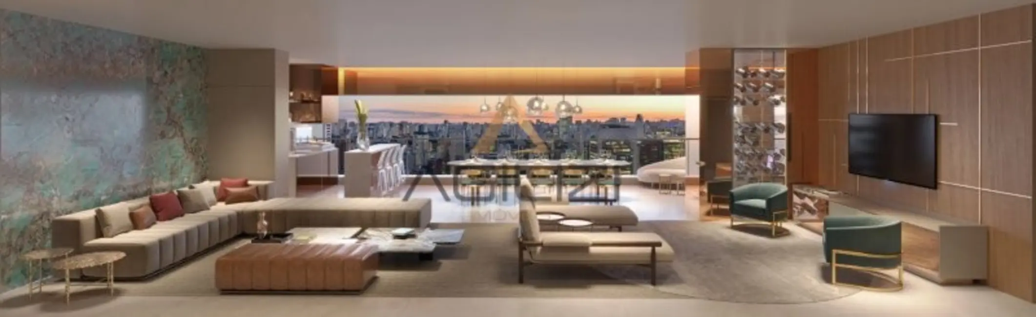 Apartamento com 4 quartos à venda, 217m2 em Pinheiros, São Paulo - SP - imagem 3 Foto 3 de Apartamento com 4 quartos à venda, 217m2 em Pinheiros, São Paulo - SP