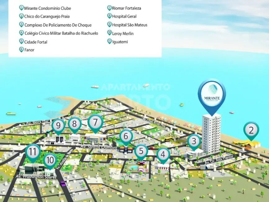 Foto 3 de Apartamento com 2 quartos à venda, 52m2 em Praia do Futuro II, Fortaleza - CE