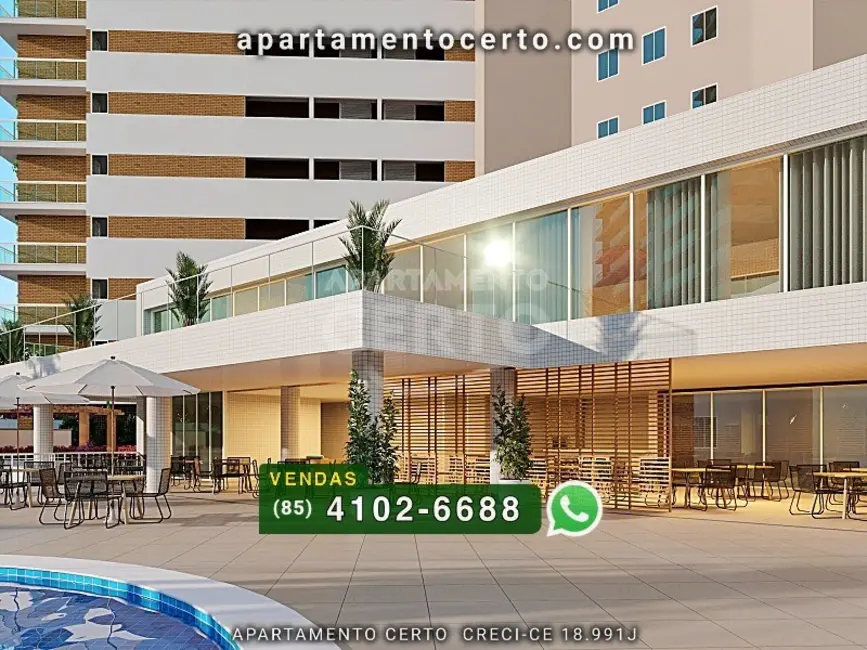 Foto 3 de Apartamento com 3 quartos à venda, 104m2 em Papicu, Fortaleza - CE