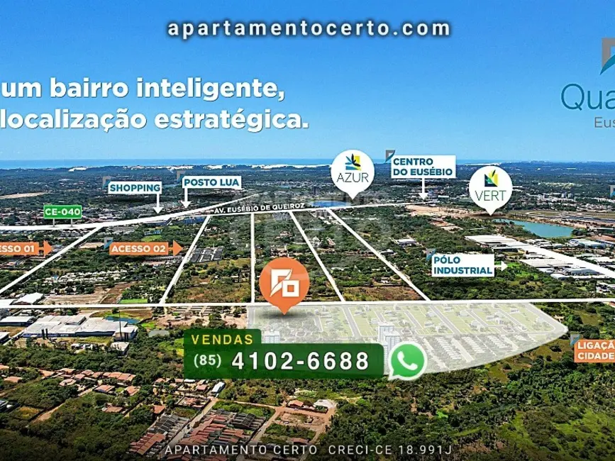 Foto 3 de Terreno / Lote à venda, 150m2 em Eusebio - CE