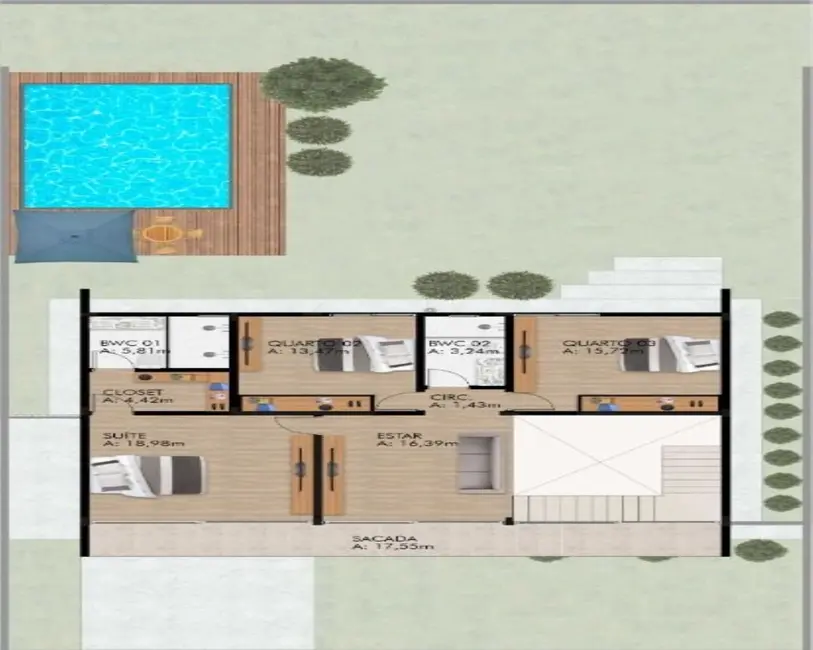 Foto 3 de Casa de Condomínio com 3 quartos à venda, 236m2 em Florianopolis - SC