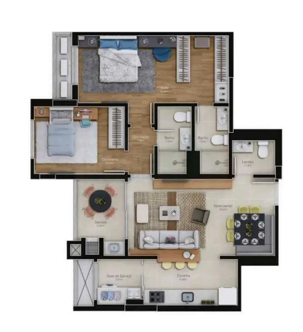 Foto 4 de Apartamento com 2 quartos à venda, 80m2 em Agronômica, Florianopolis - SC