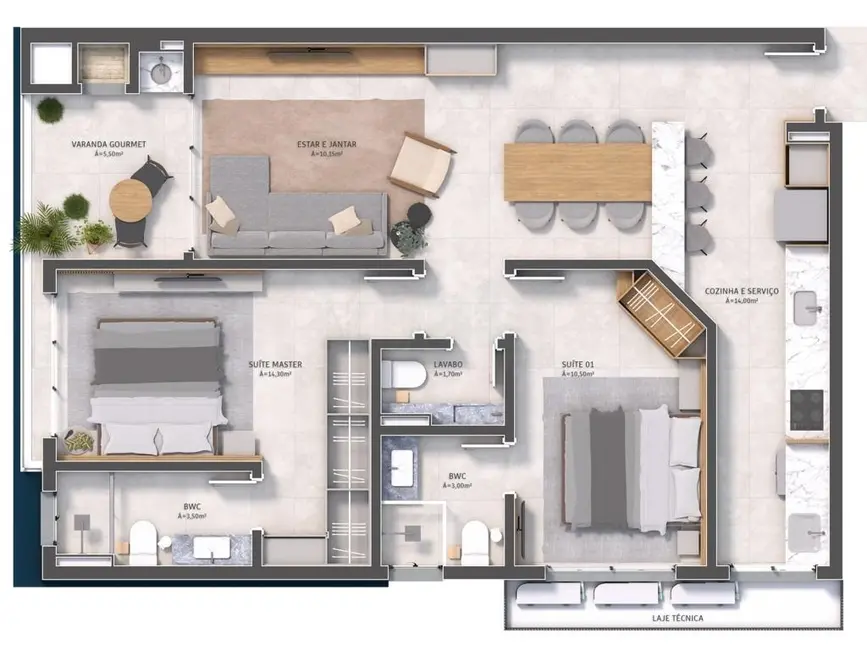 Foto 2 de Apartamento com 2 quartos à venda, 94m2 em Saco dos Limões, Florianopolis - SC