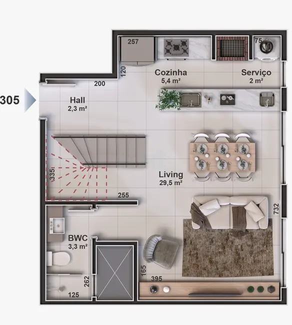 Apartamento com 2 quartos à venda, 92m2 em Cachoeira do Bom Jesus, Florianopolis - SC - imagem 5 Foto 5 de Apartamento com 2 quartos à venda, 92m2 em Cachoeira do Bom Jesus, Florianopolis - SC