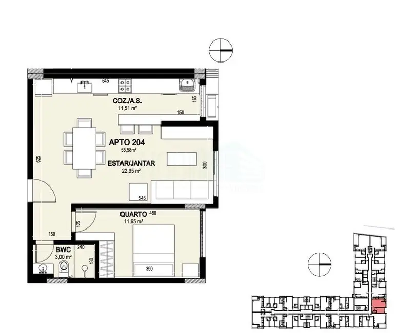 Foto 2 de Apartamento com 1 quarto à venda, 56m2 em Jurerê Internacional, Florianopolis - SC