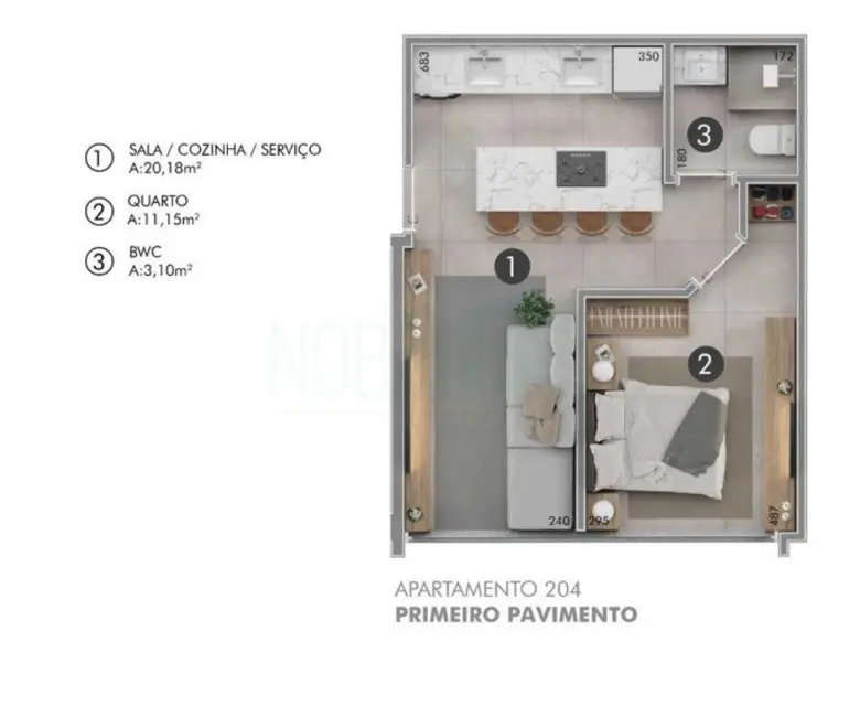 Apartamento com 1 quarto à venda, 54m2 em Ingleses do Rio Vermelho, Florianopolis - SC - imagem 8 Foto 8 de Apartamento com 1 quarto à venda, 54m2 em Ingleses do Rio Vermelho, Florianopolis - SC