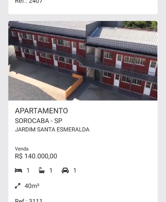 Foto 2 de Apartamento com 2 quartos à venda, 47m2 em Jardim Santa Esmeralda, Sorocaba - SP