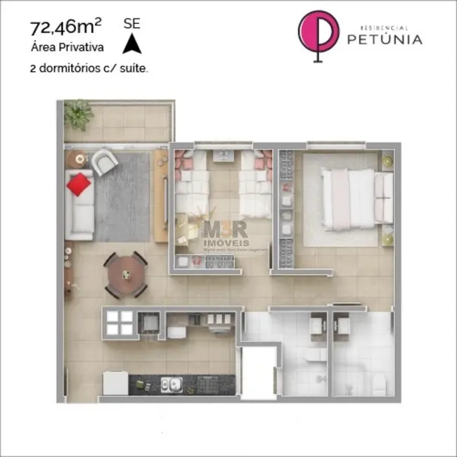 Foto 3 de Apartamento com 2 quartos à venda, 72m2 em Nova Petropolis - RS