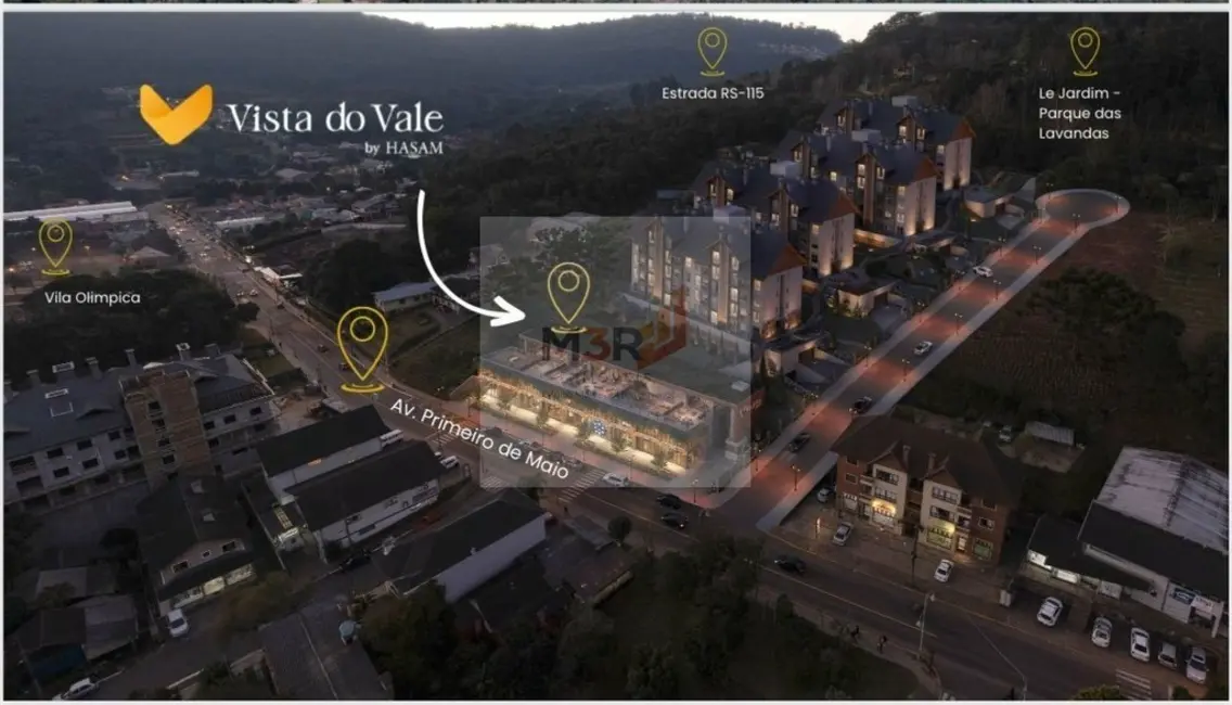 Foto 2 de Apartamento com 1 quarto à venda, 42m2 em Gramado - RS