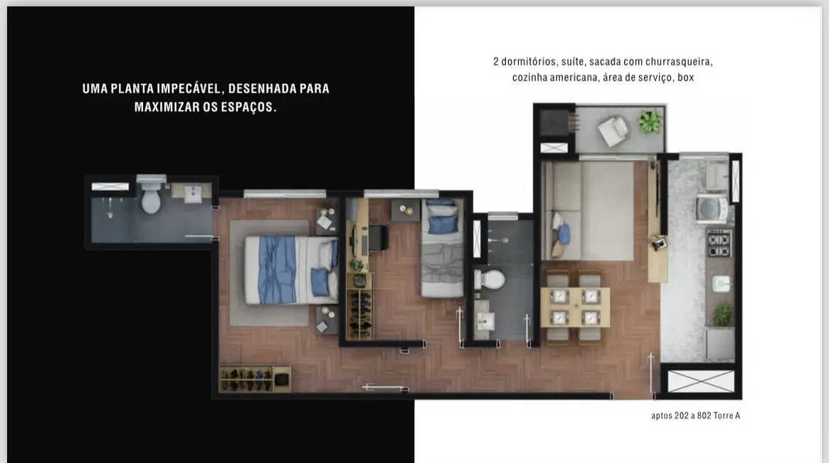 Apartamento com 2 quartos à venda, 52m2 em Centro, Canoas - RS - imagem 6 Foto 6 de Apartamento com 2 quartos à venda, 52m2 em Centro, Canoas - RS