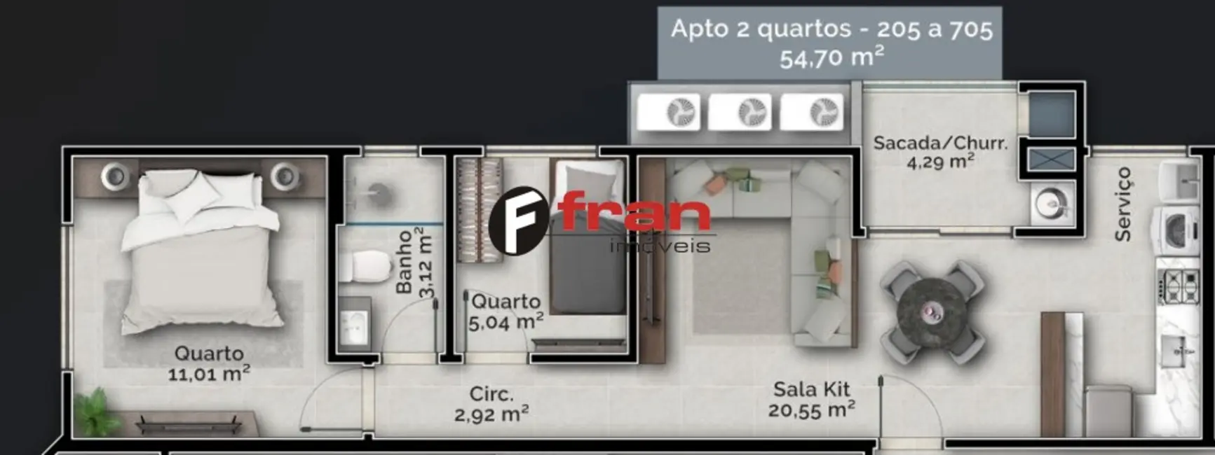 Apartamento com 2 quartos à venda, 59m2 em Carvoeira, Florianopolis - SC - imagem 4 Foto 4 de Apartamento com 2 quartos à venda, 59m2 em Carvoeira, Florianopolis - SC