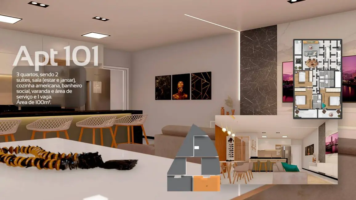 Apartamento com 1 quarto à venda, 63m2 em Nova São Pedro, Sao Pedro Da Aldeia - RJ - imagem 9 Foto 9 de Apartamento com 1 quarto à venda, 63m2 em Nova São Pedro, Sao Pedro Da Aldeia - RJ