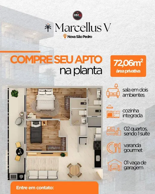 Foto 5 de Apartamento com 2 quartos à venda, 72m2 em Nova São Pedro, Sao Pedro Da Aldeia - RJ
