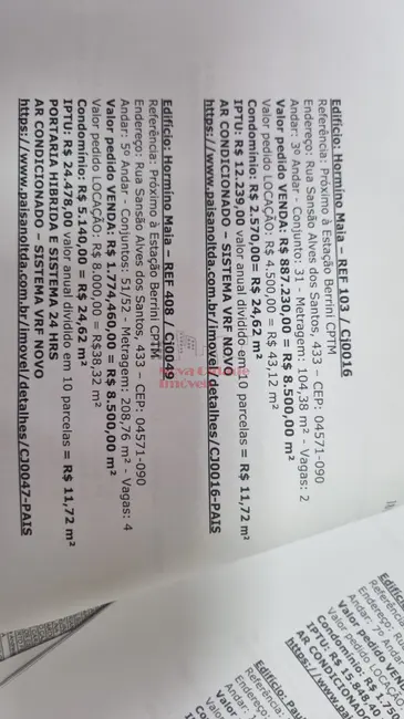 Foto 7 de Sala Comercial para alugar, 119m2 em São Paulo - SP