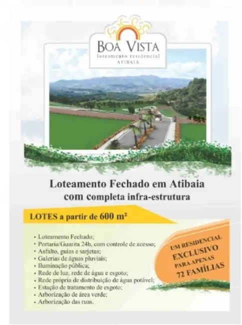 Foto 9 de Terreno / Lote à venda, 600m2 em Atibaia - SP