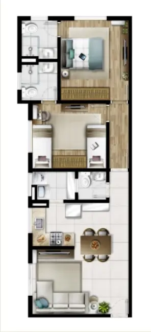 Foto 5 de Apartamento à venda, 67m2 em Vila Esperia ou Giglio, Atibaia - SP