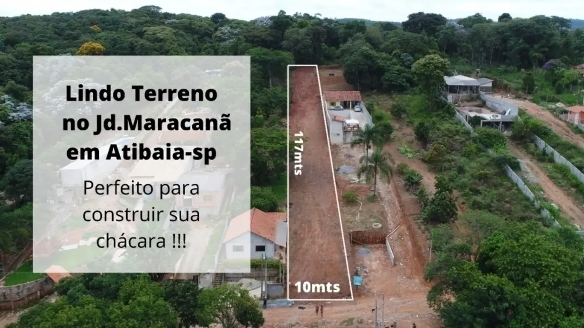 Foto 1 de Terreno / Lote à venda, 1170m2 em Jardim Maracanã, Atibaia - SP