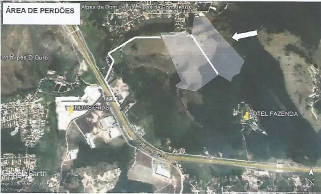 Foto 2 de Terreno / Lote à venda, 604000m2 em Bom Jesus Dos Perdoes - SP