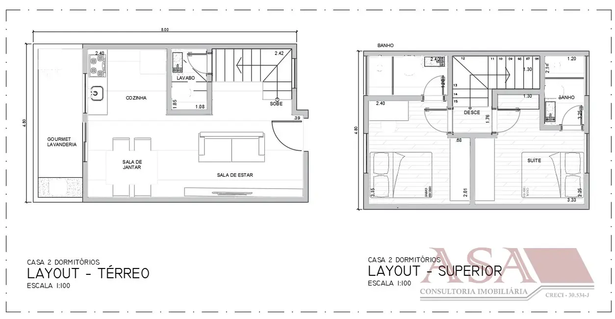 Foto 7 de Casa de Condomínio com 2 quartos à venda, 78m2 em Vila Suissa, Mogi Das Cruzes - SP