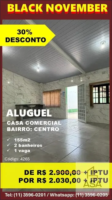 Foto 1 de Casa Comercial para alugar, 133m2 em Centro, Mogi Das Cruzes - SP