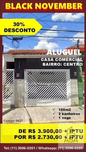 Casa Comercial para alugar, 177m2 em Centro, Mogi Das Cruzes - SP - imagem 1 Foto 1 de Casa Comercial para alugar, 177m2 em Centro, Mogi Das Cruzes - SP