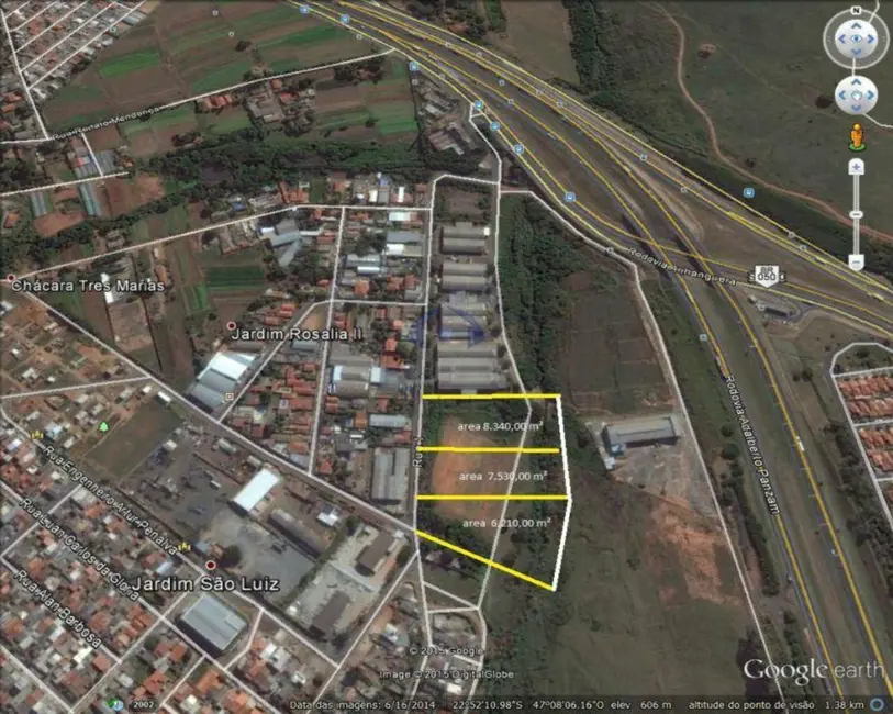 Foto 1 de Terreno / Lote à venda, 7530m2 em Chácara Três Marias, Campinas - SP