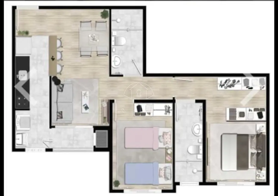 Apartamento com 2 quartos à venda, 56m2 em Jardim Novo Ângulo, Hortolandia - SP - imagem 9 Foto 9 de Apartamento com 2 quartos à venda, 56m2 em Jardim Novo Ângulo, Hortolandia - SP