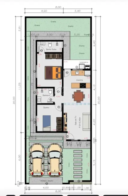 Foto 4 de Casa com 2 quartos à venda, 65m2 em Hortolandia - SP