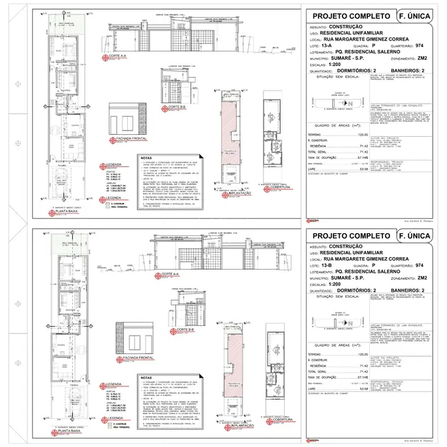 Foto 1 de Casa com 2 quartos à venda, 88m2 em Parque Residencial Salerno (Nova Veneza), Sumare - SP
