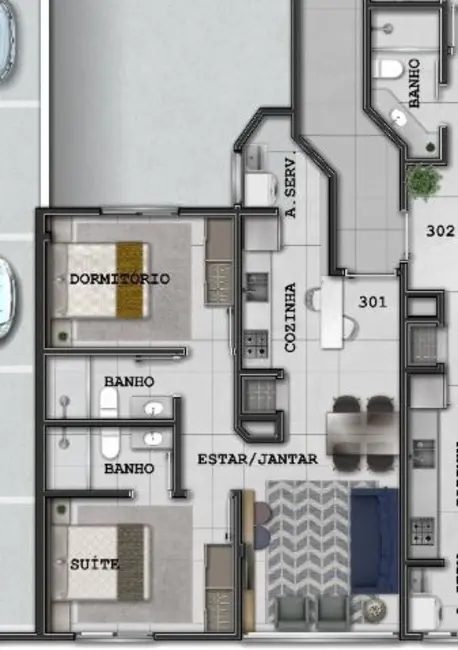 Foto 1 de Apartamento com 2 quartos à venda, 69m2 em Capao Da Canoa - RS