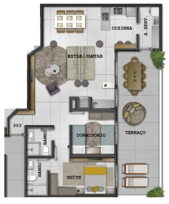 Apartamento com 2 quartos à venda, 80m2 em Capao Da Canoa - RS - imagem 1 Foto 1 de Apartamento com 2 quartos à venda, 80m2 em Capao Da Canoa - RS