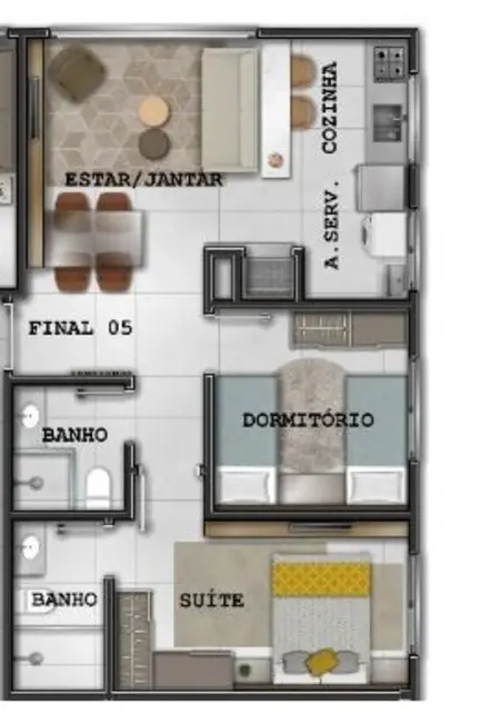 Foto 1 de Apartamento com 2 quartos à venda, 60m2 em Capao Da Canoa - RS