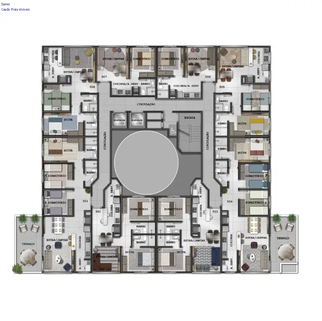 Foto 9 de Apartamento com 3 quartos à venda, 110m2 em Capao Da Canoa - RS