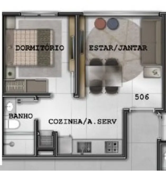 Foto 1 de Apartamento com 1 quarto à venda, 36m2 em Capao Da Canoa - RS
