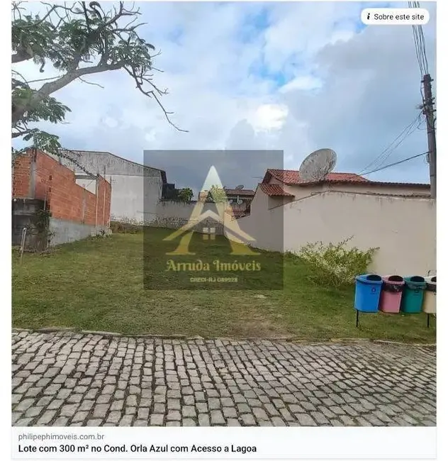 Terreno / Lote à venda, 300m2 em Praia Linda, Sao Pedro Da Aldeia - RJ - imagem 3 Foto 3 de Terreno / Lote à venda, 300m2 em Praia Linda, Sao Pedro Da Aldeia - RJ