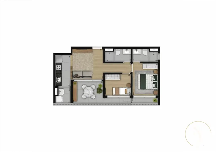 Apartamento com 2 quartos à venda, 58m2 em Vila Mariana, São Paulo - SP - imagem 8 Foto 8 de Apartamento com 2 quartos à venda, 58m2 em Vila Mariana, São Paulo - SP