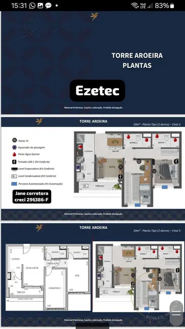 Foto 4 de Apartamento com 2 quartos à venda, 59m2 em Fundação, Sao Caetano Do Sul - SP