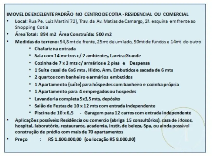 Casa com 5 quartos à venda e para alugar, 894m2 em Vila São Joaquim, Cotia - SP - imagem 7 Foto 7 de Casa com 5 quartos à venda e para alugar, 894m2 em Vila São Joaquim, Cotia - SP