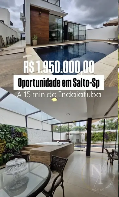 Foto 2 de Casa de Condomínio com 3 quartos à venda, 420m2 em Jardim Celani, Salto - SP