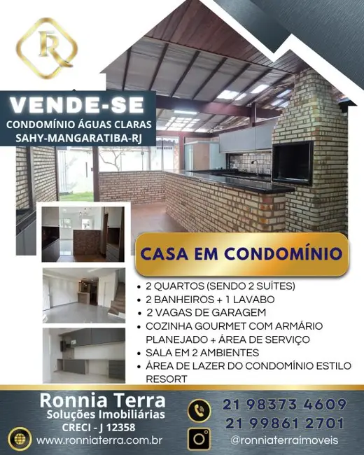 Casa de Condomínio com 2 quartos à venda, 65m2 em Mangaratiba - RJ - imagem 1 Foto 1 de Casa de Condomínio com 2 quartos à venda, 65m2 em Mangaratiba - RJ