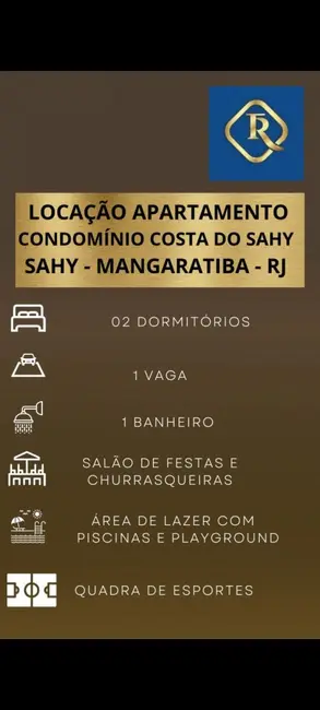 Apartamento com 2 quartos para alugar, 42m2 em Mangaratiba - RJ - imagem 2 Foto 2 de Apartamento com 2 quartos para alugar, 42m2 em Mangaratiba - RJ