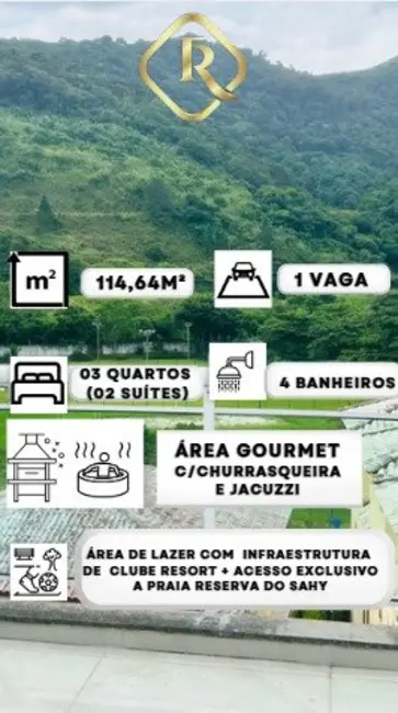 Foto 2 de Cobertura com 3 quartos à venda, 115m2 em Mangaratiba - RJ