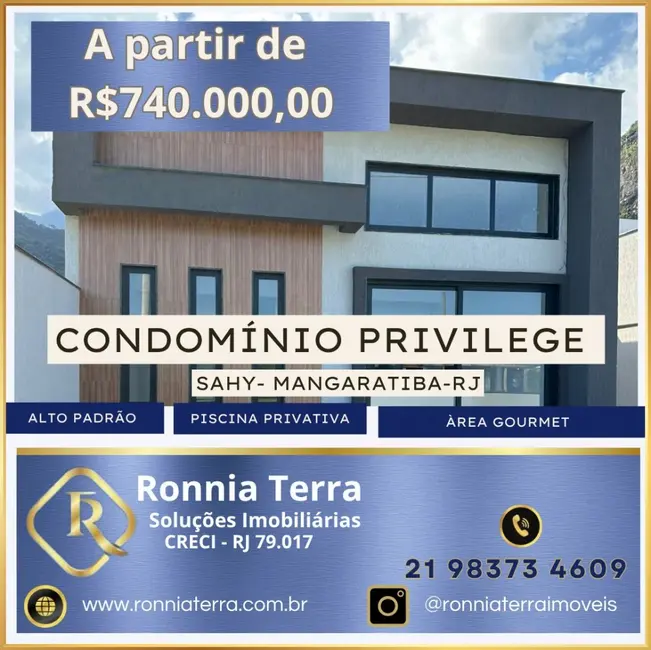 Foto 1 de Casa de Condomínio com 3 quartos à venda, 91m2 em Mangaratiba - RJ