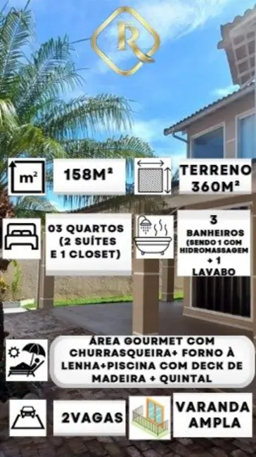 Casa com 3 quartos à venda, 158m2 em Mangaratiba - RJ - imagem 2 Foto 2 de Casa com 3 quartos à venda, 158m2 em Mangaratiba - RJ